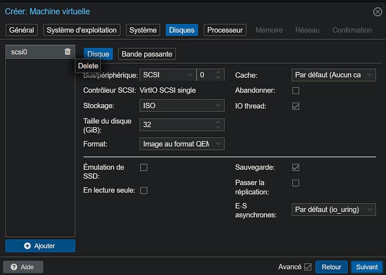 Importation vm dans proxmox ldugrain