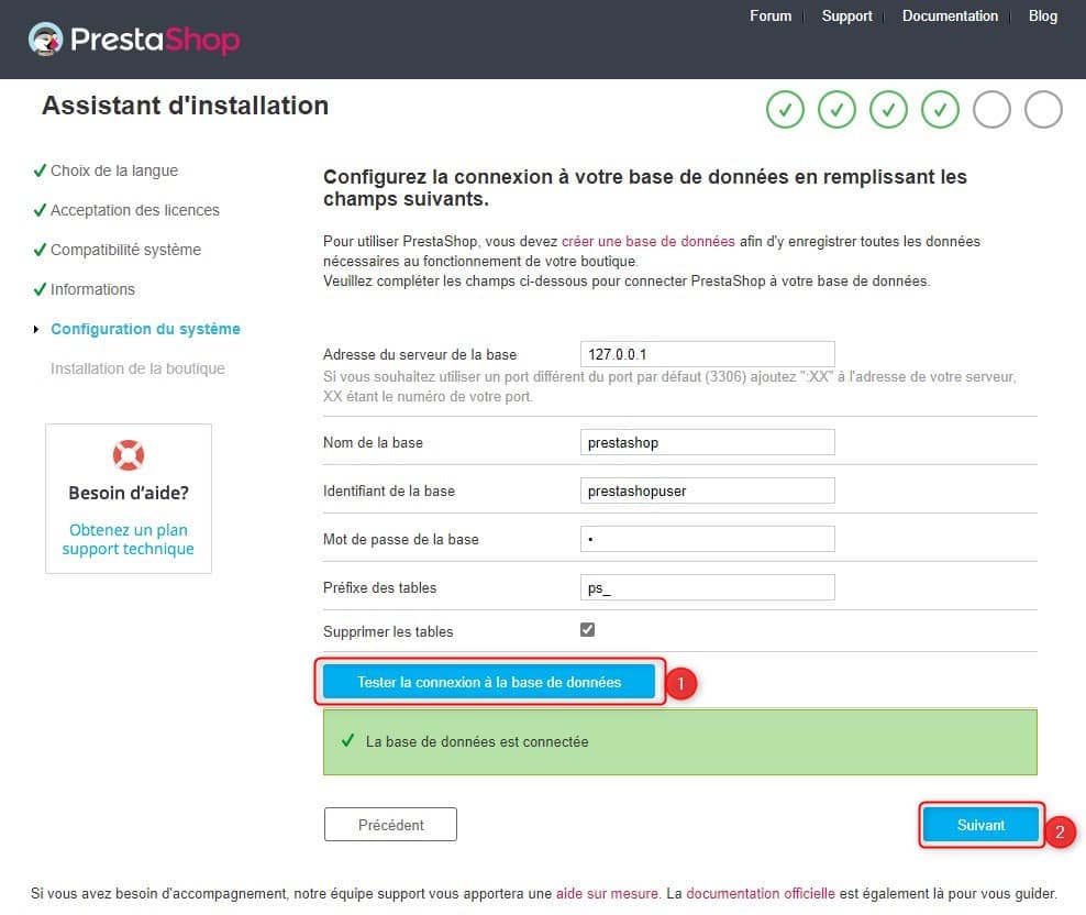 Linux Servers install prestashop 04